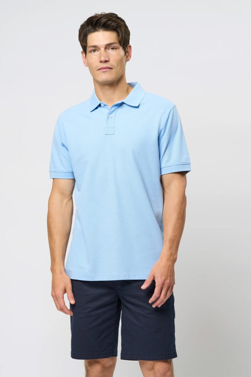 Light Blue color Polo t-shirt for Men